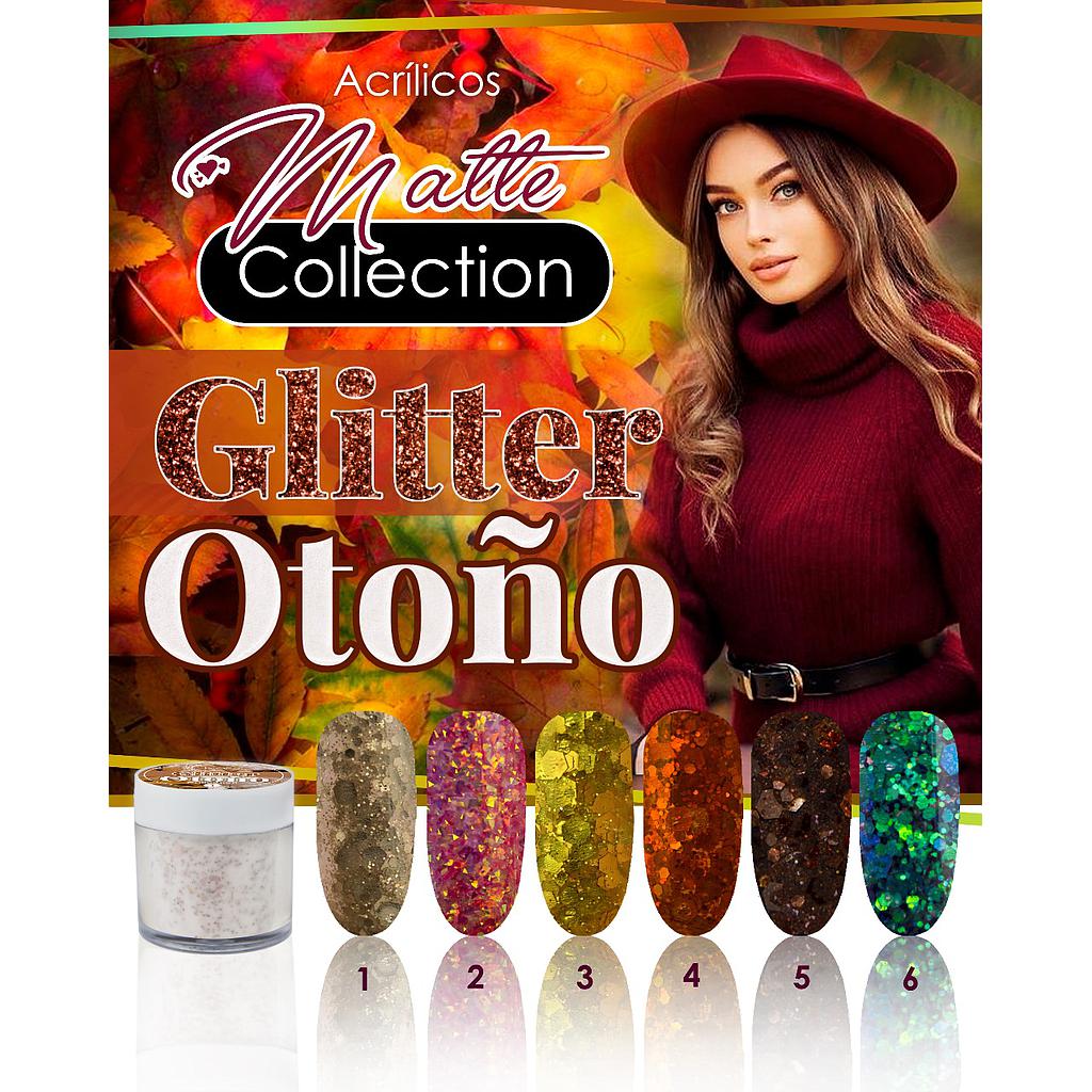 COLECCION DE GLITTER OTOÑO 6 TONOS