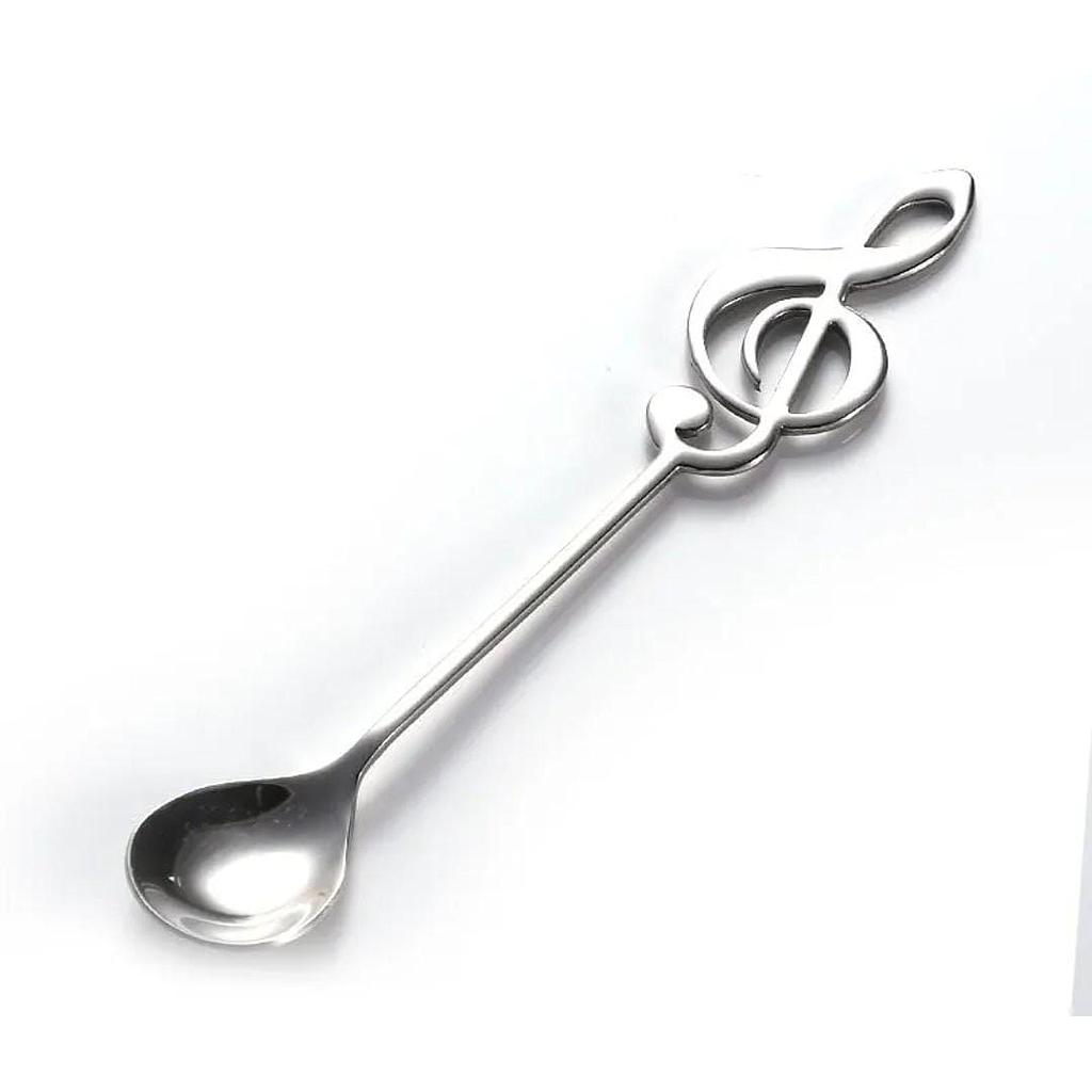 CUCHARITA NOTA MUSICAL PLATA