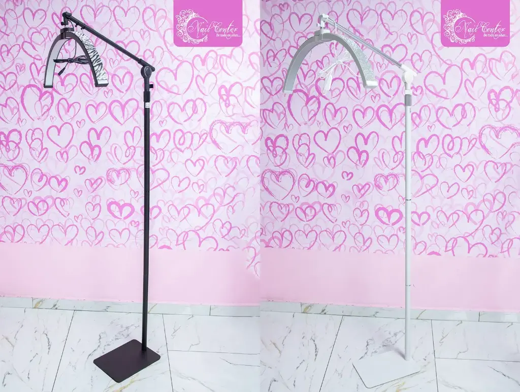 LAMPARA DE ARCO BLING BLING EN COLOR BLANCO O NEGRO SIN RUEDAS F-700B1.2