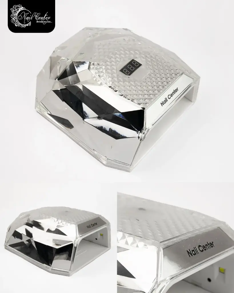 LAMPARA PLATA DIAMANTE NAIL CENTER 