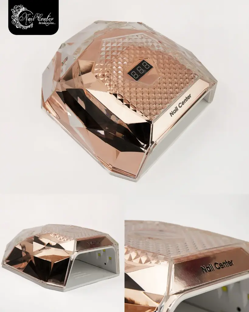 LAMPARA ROSE GOLD DIAMANTE NAIL CENTER 