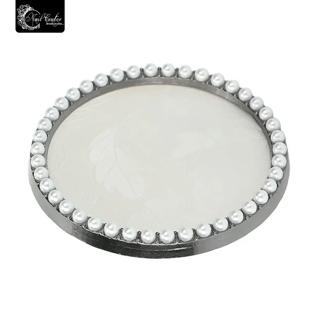 MINI MARCO PLATEADO VIP CON PERLAS