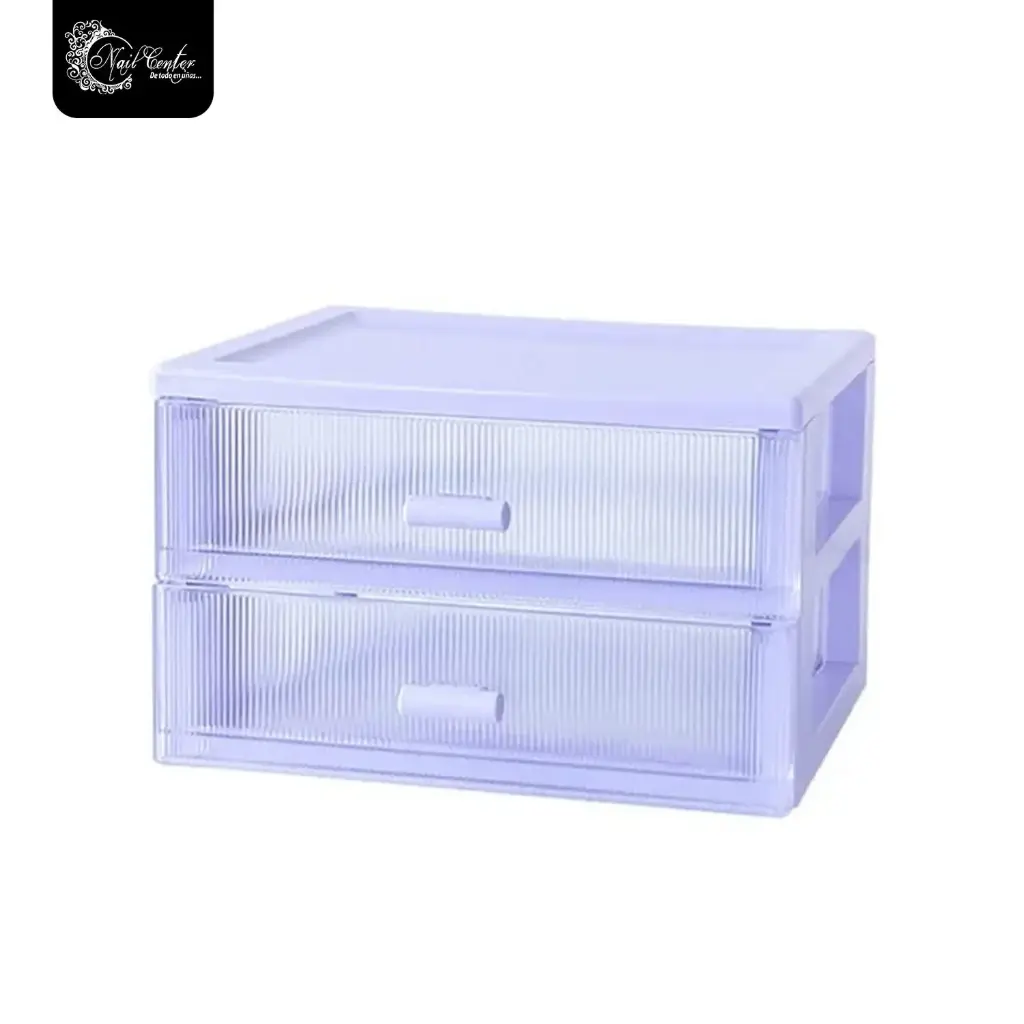 ORGANIZADOR 2 GAVETAS LILA