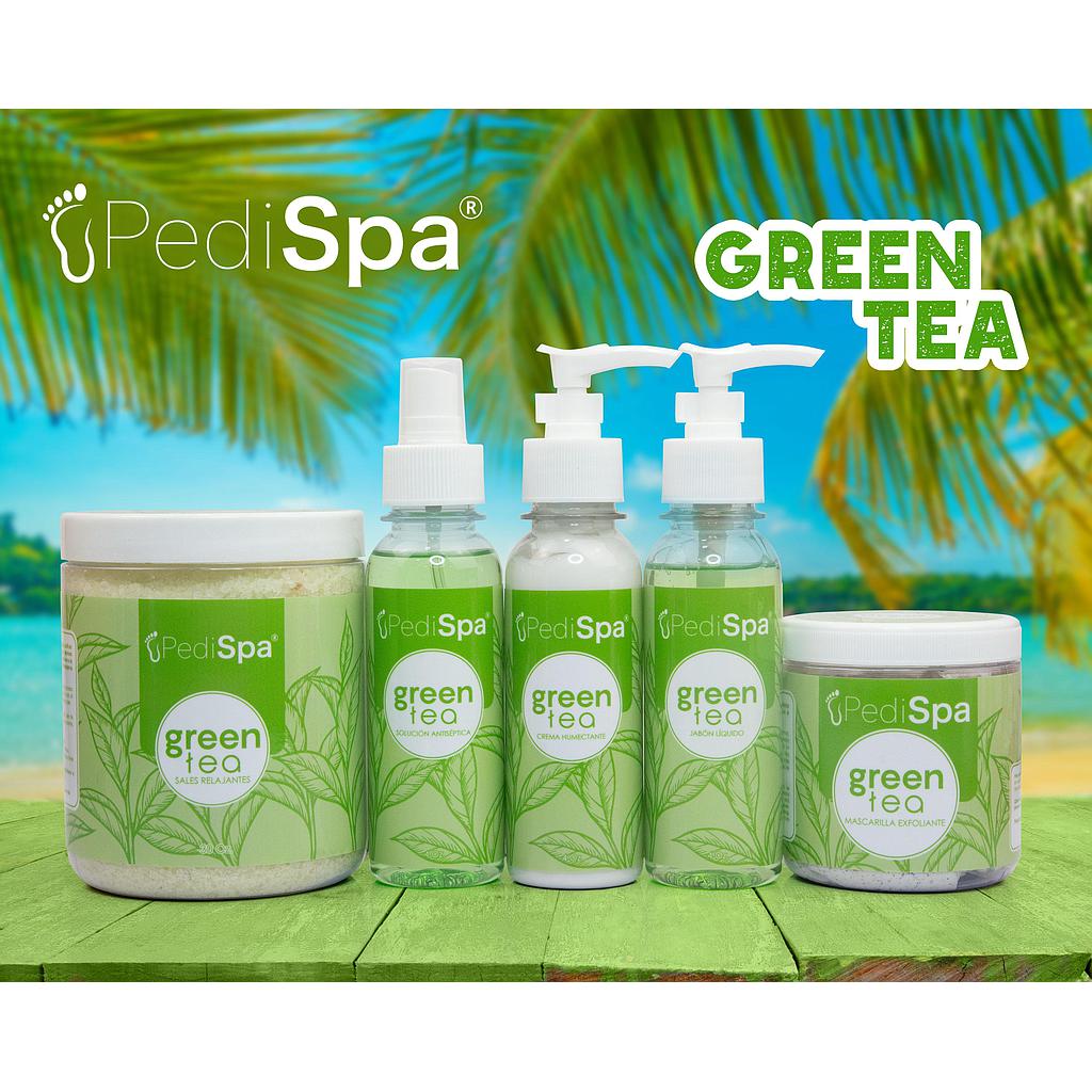 PEDI SPA KIT PEDICURE GREEN TEA 8 ONZAS - 5 PASOS