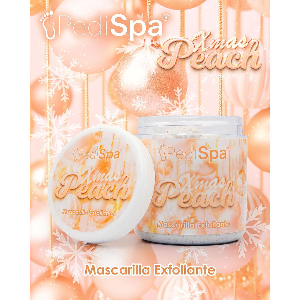 PEDI SPA MASCARILLA EXFOLIANTE CHRISTMAS PEACH 8 OZ  