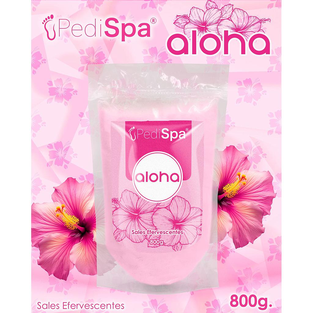 PEDI SPA SALES EFERVESCENTES AROMA ALOHA 800G 