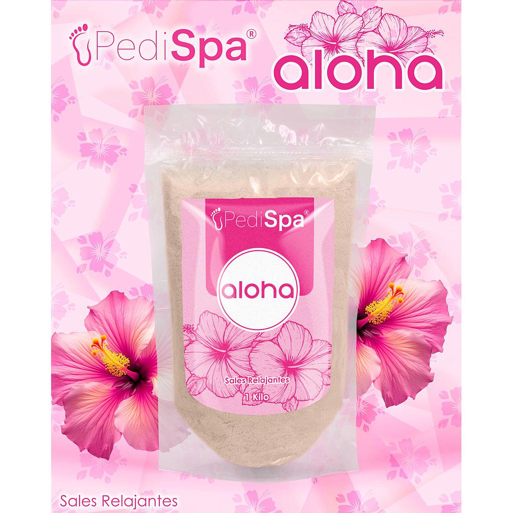 PEDI SPA SALES RELAJANTES AROMA ALOHA  1 KILO