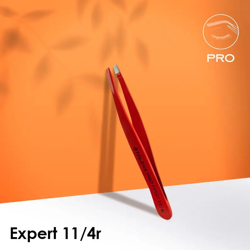 PINZAS PARA CEJAS EXPERT 11 TIPO 4 ROJA