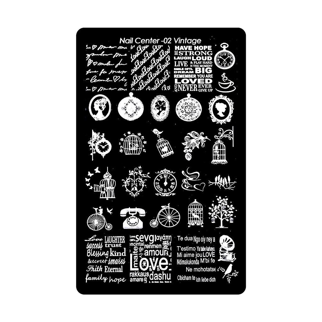 PLACA NAIL CENTER 02 VINTAGE
