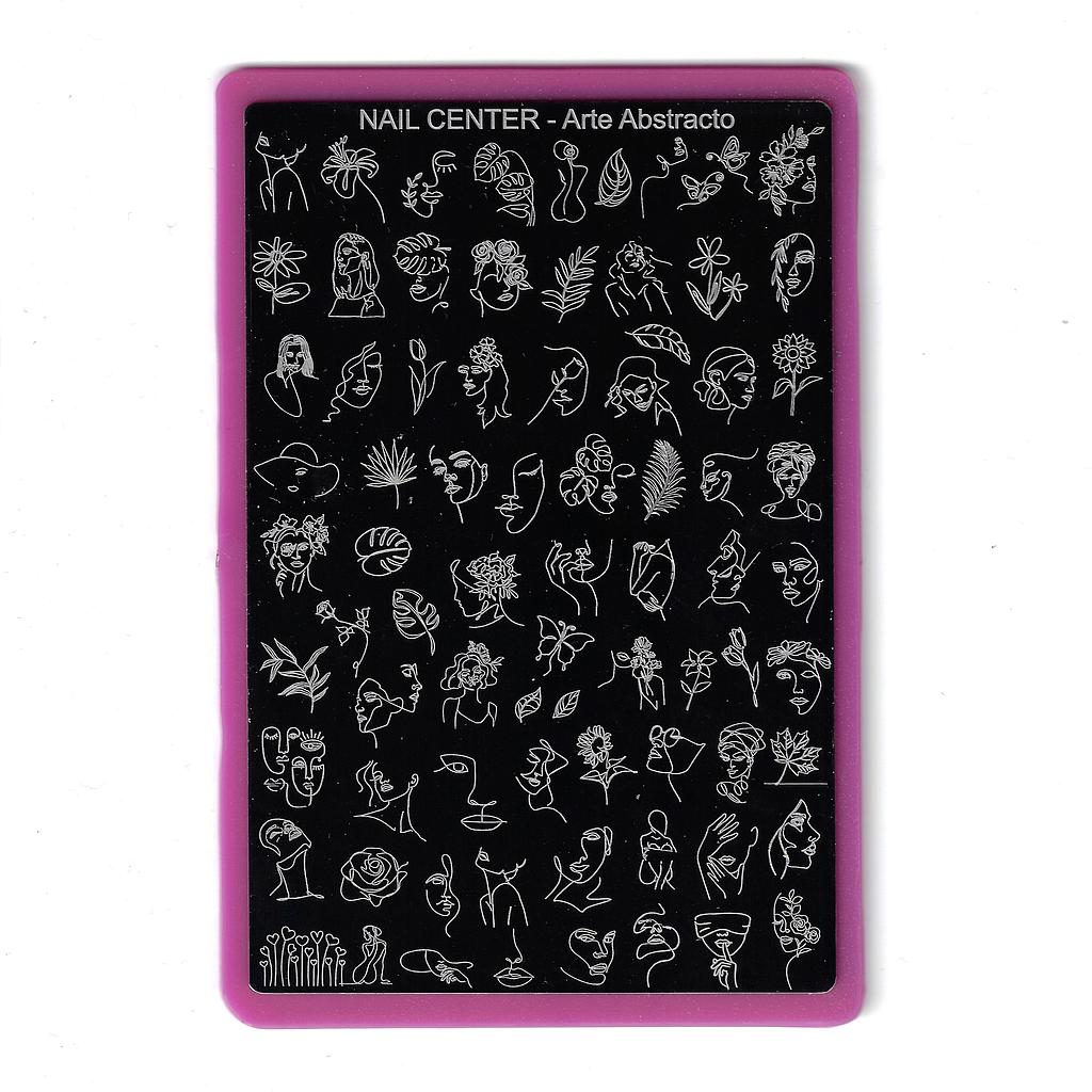 PLACA NAIL CENTER ARTE ABSTRACTO