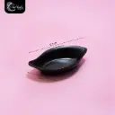 PLATITO HOJA CERAMICA NEGRO