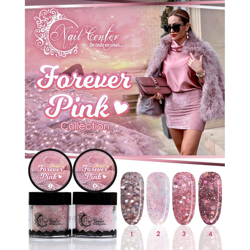 COLECCIÓN DE ACRILICO FOREVER PINK  4 TONOS