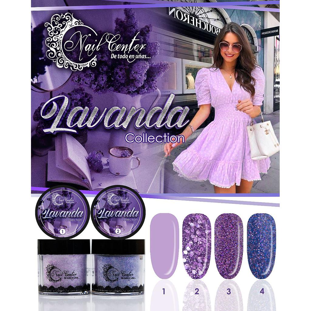 COLECCIÓN DE ACRILICO LAVANDA  4 TONOS