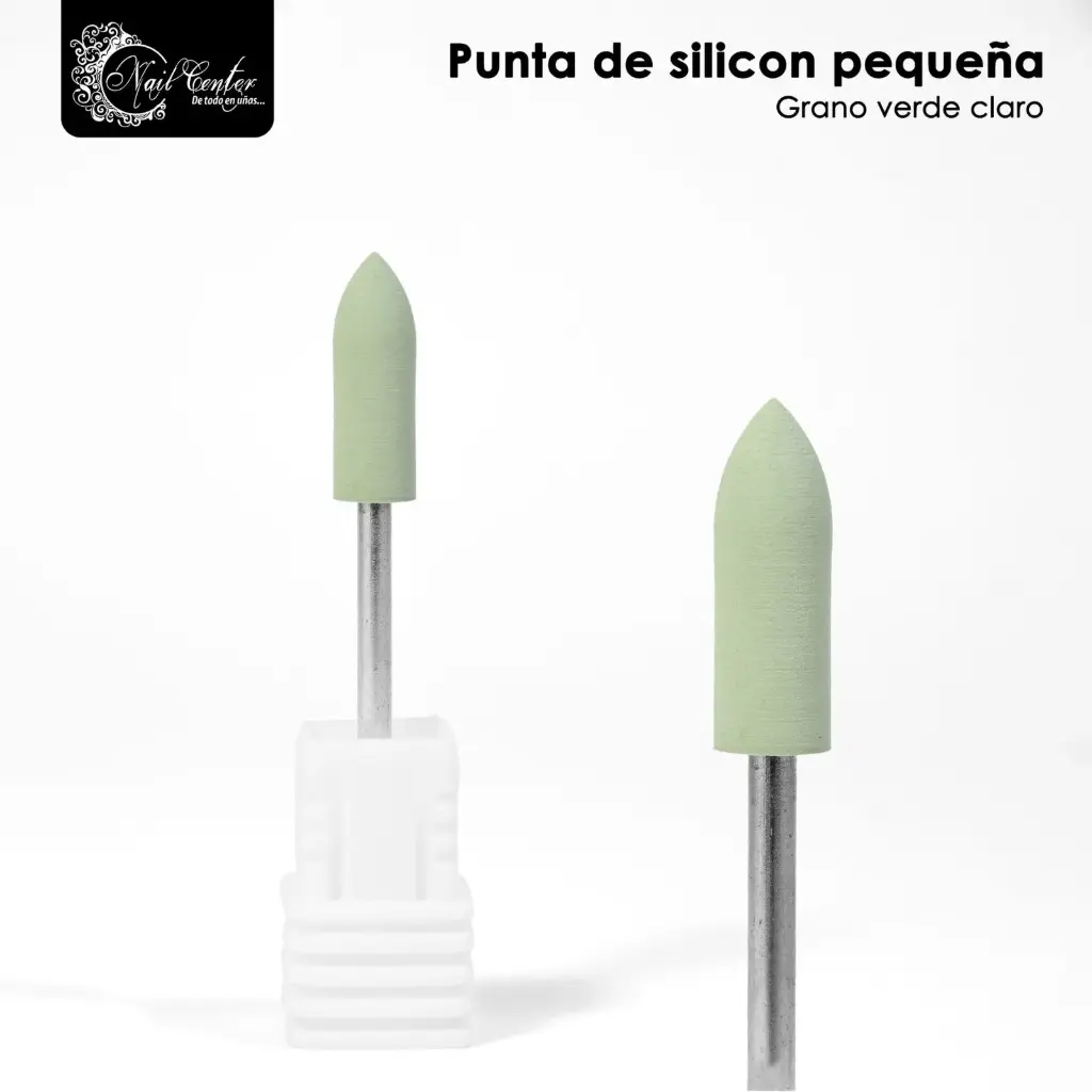 PUNTA DE SILICON PEQUEÑA GRANO VERDE CLARO