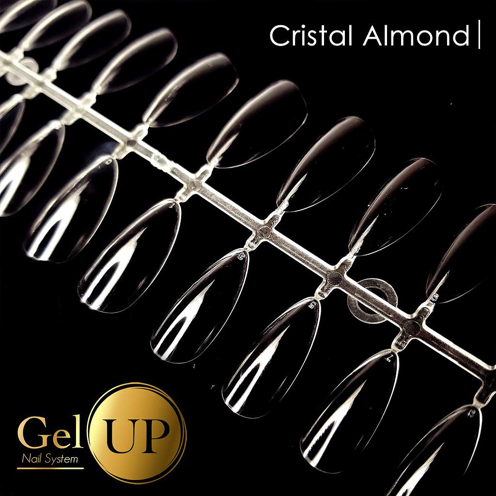 TIPS GEL UP 500 PIEZAS ALMOND CRISTAL ECONOMICO