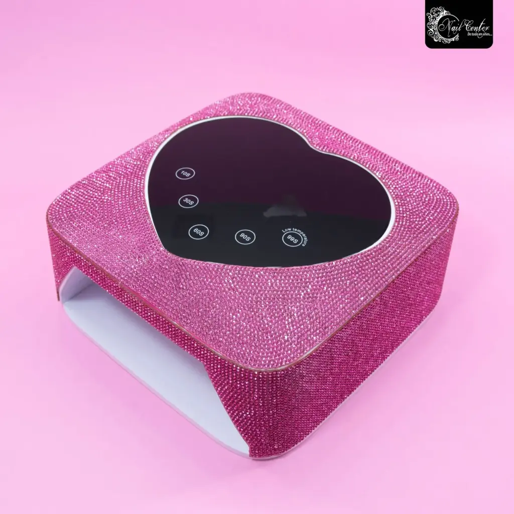 LAMPARA BLING BLING CORAZON FUCSIA