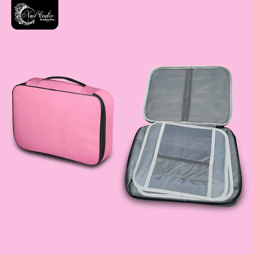 MALETA PARA DECORACION ROSA