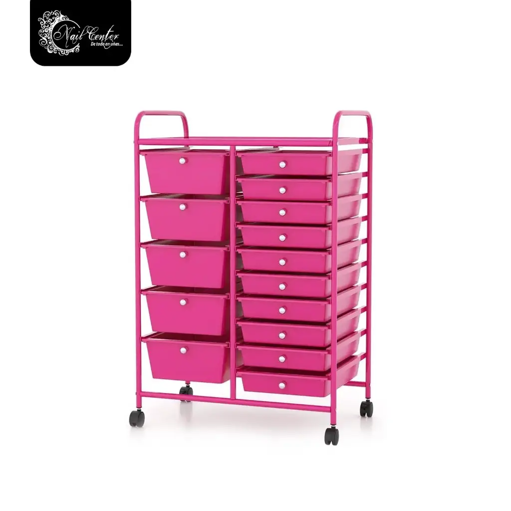 CARRITO AUXILIAR AESTHETIC FUCSIA