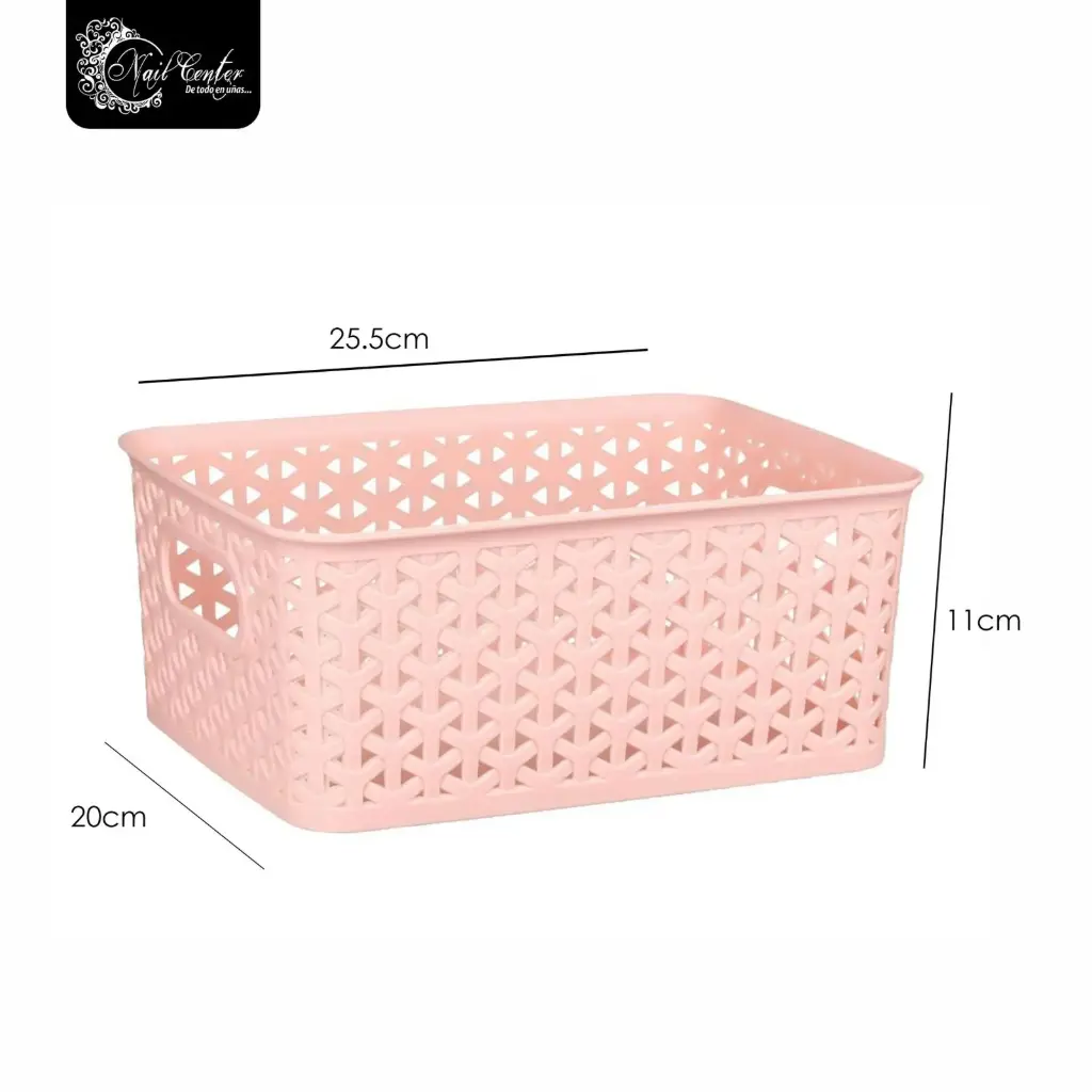 CANASTITA PINK SMALL 25.5*20*11cm 