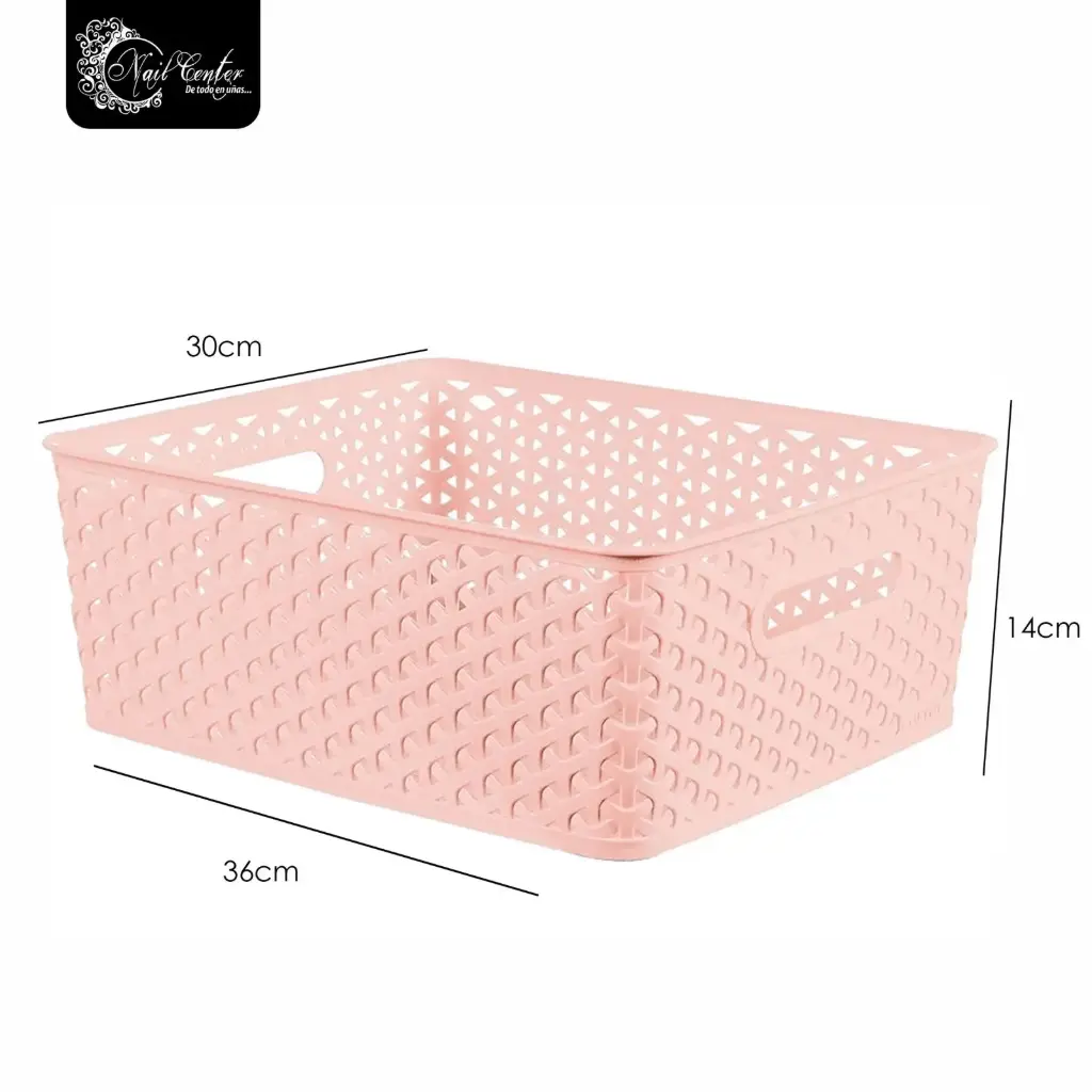 CANASTITA PINK MEDIUM 36*30*14cm 