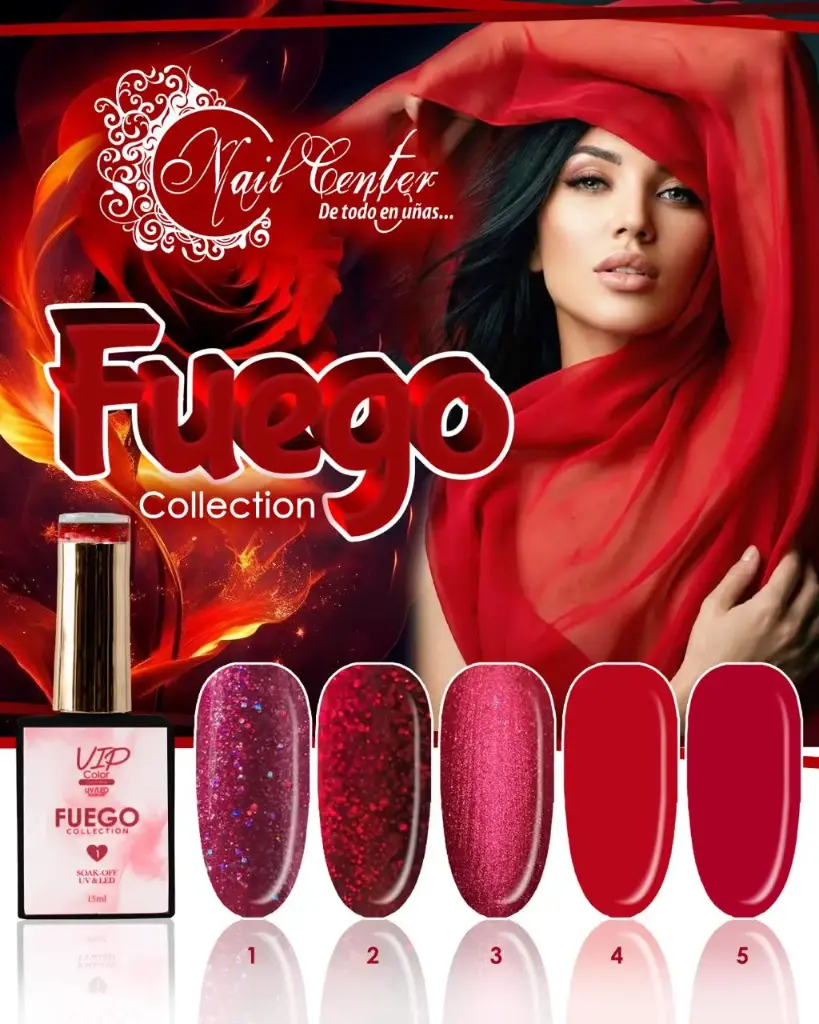 COLECCIÓN VIP COLOR 5 PIEZAS FUEGO