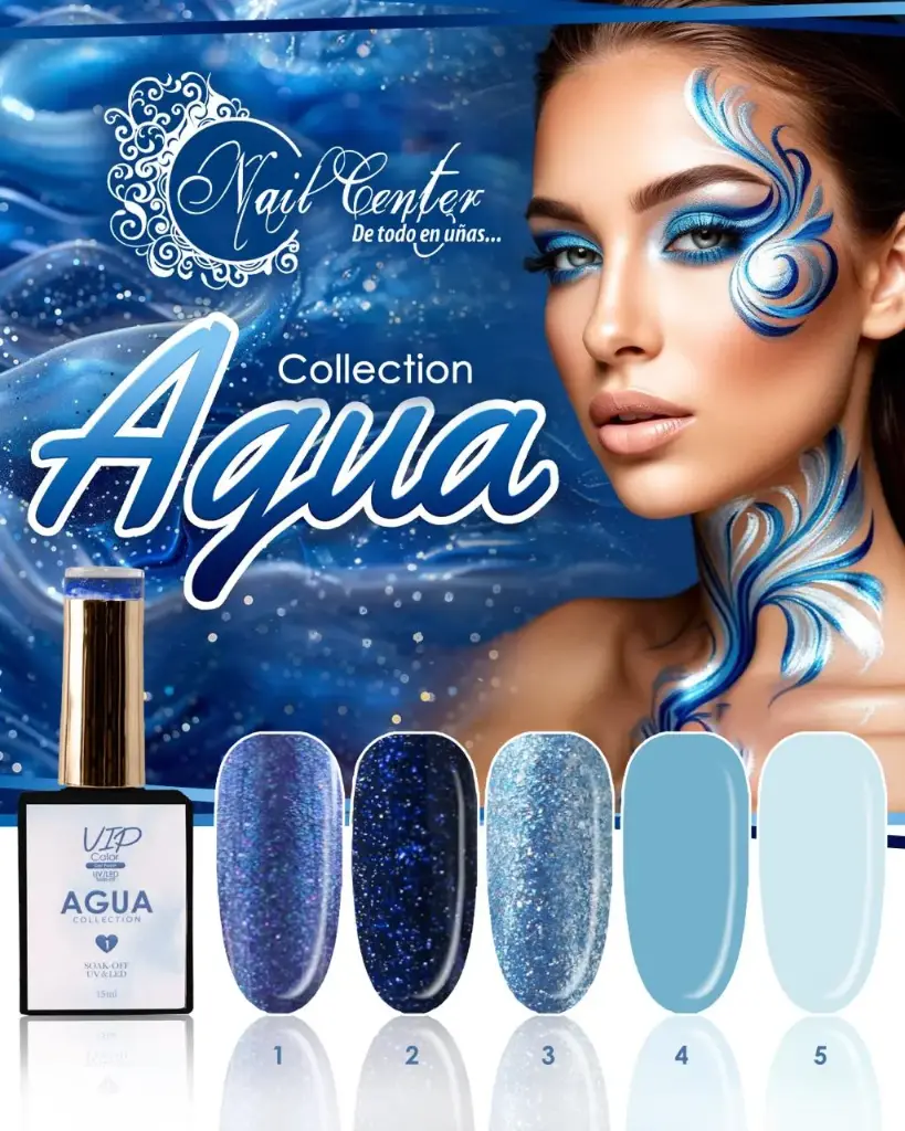 COLECCIÓN VIP COLOR 5 PIEZAS AGUA