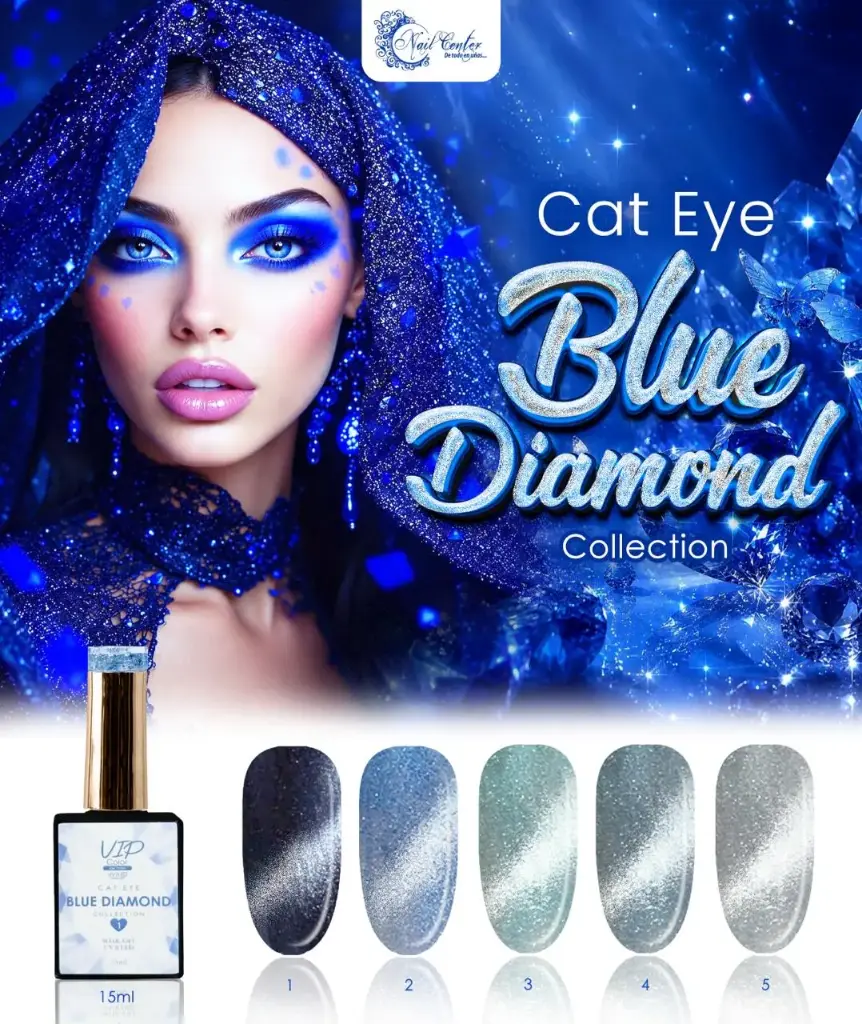 COLECCIÓN VIP COLOR 5 PIEZAS CAT EYE BLUE DIAMOND