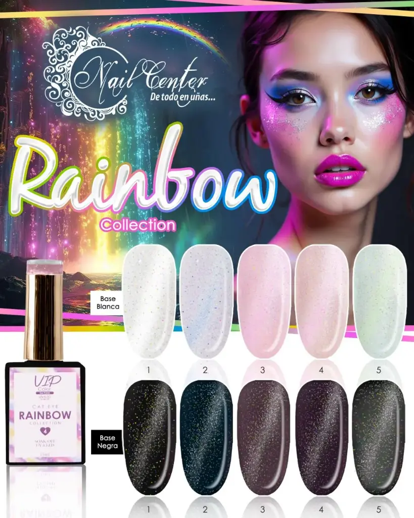 COLECCIÓN VIP COLOR 5 PIEZAS CAT EYE RAINBOW