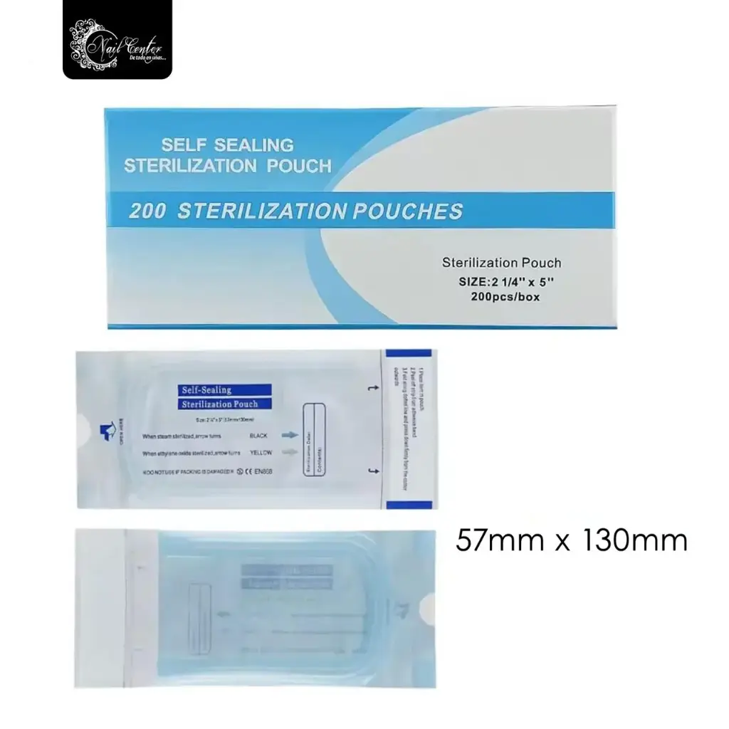 BOLSA PARA ESTERILIZAR 57mm*130mm 200 UNIDADES