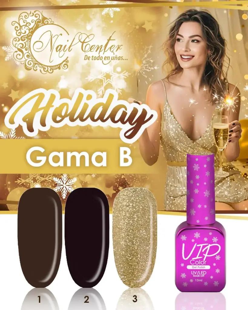 COLECCION VIP COLOR 13ML HOLIDAY B 3 TONOS 