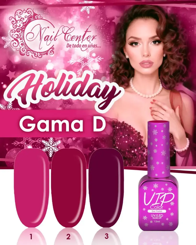 COLECCION VIP COLOR 13ML HOLIDAY D 3 TONOS 