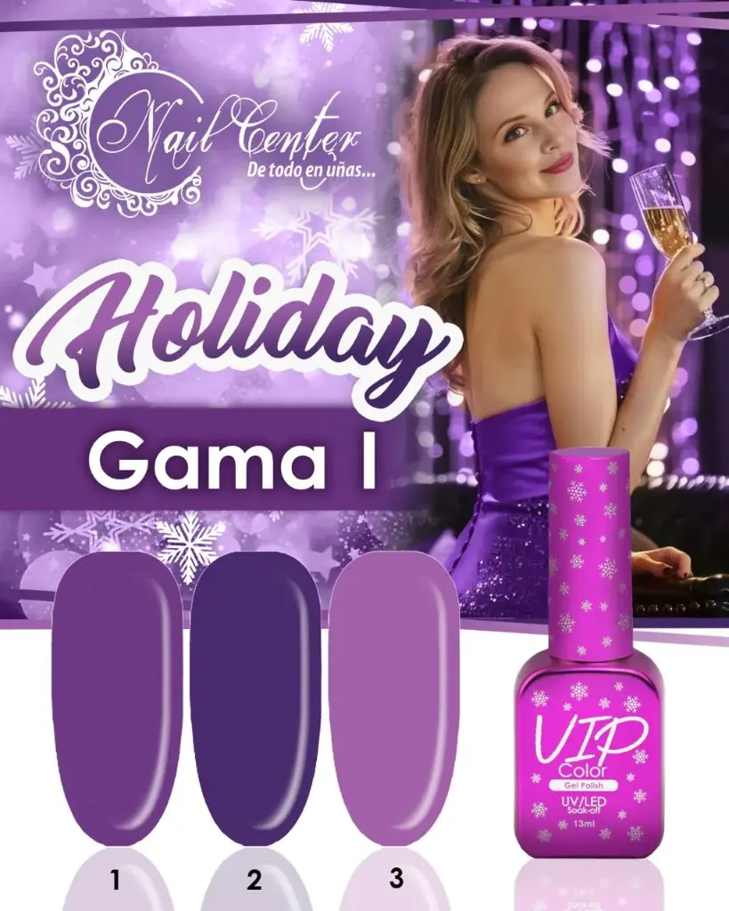 COLECCION VIP COLOR 13ML HOLIDAY I 3 TONOS 