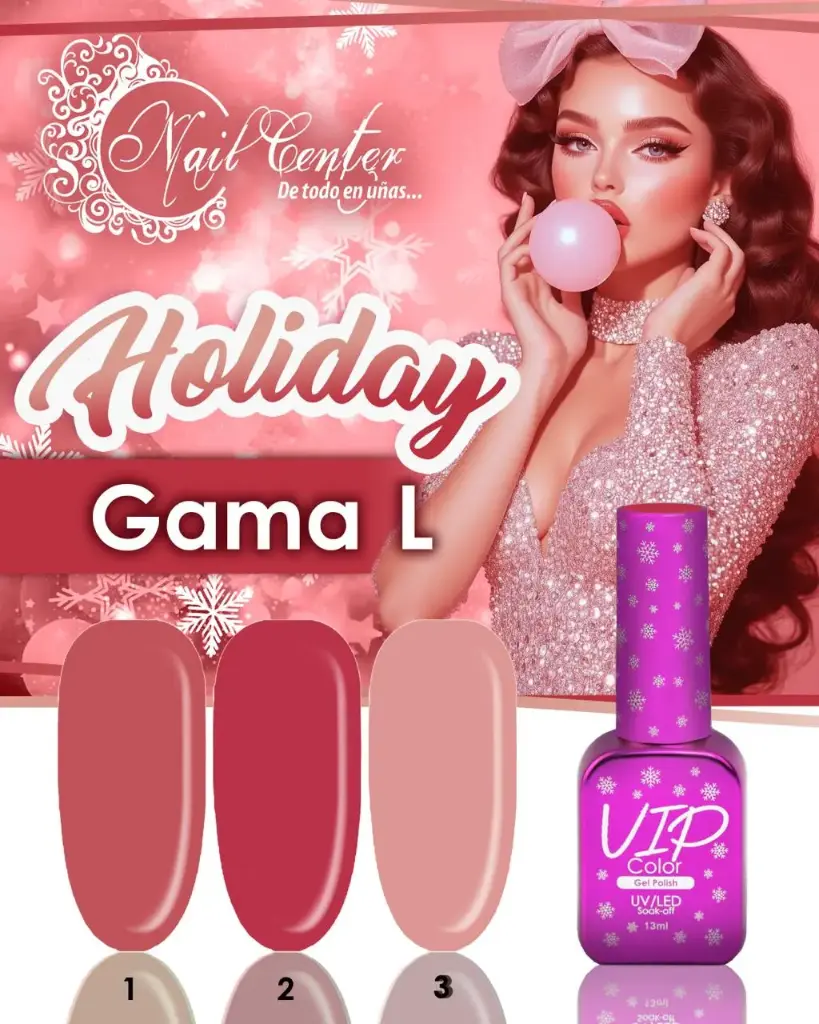 COLECCION VIP COLOR 13ML HOLIDAY L 3 TONOS 