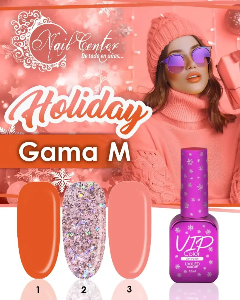 COLECCION VIP COLOR 13ML HOLIDAY M 3 TONOS 