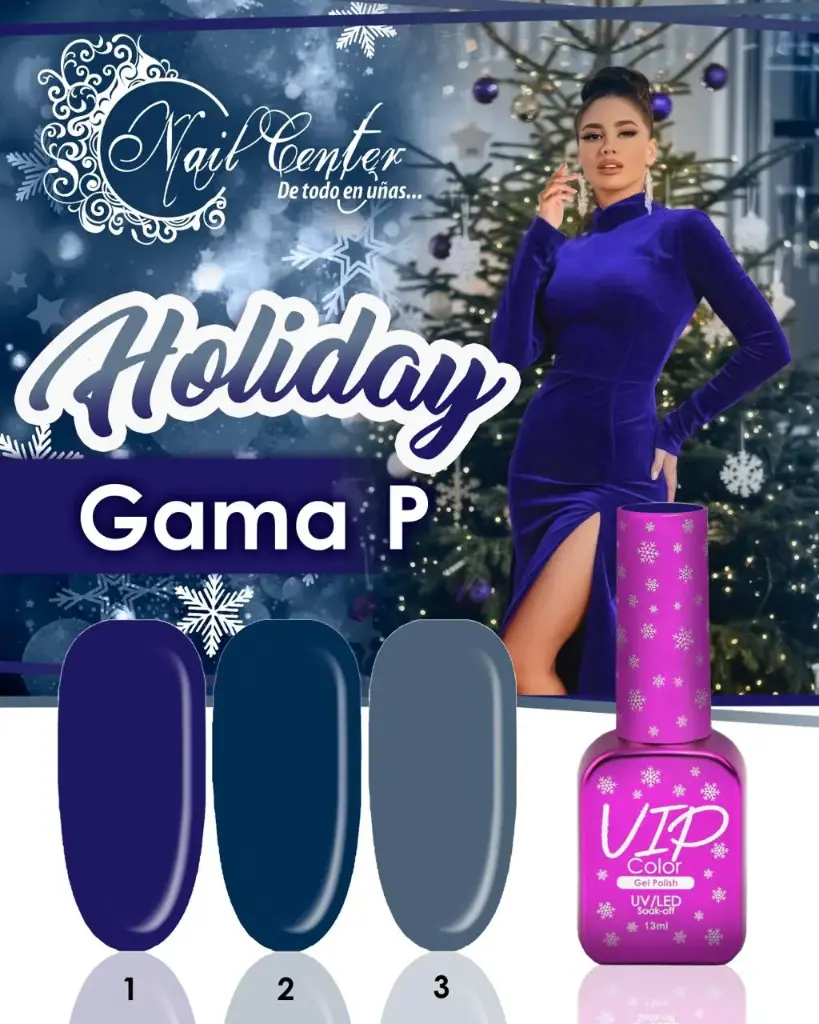 COLECCION VIP COLOR 13ML HOLIDAY P 3 TONOS 