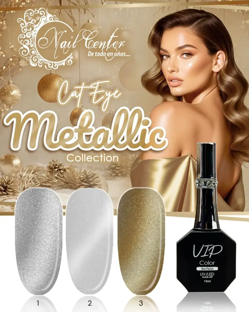  COLECCIÓN VIP 13ML CAT EYE METALLIC 3 TONOS 