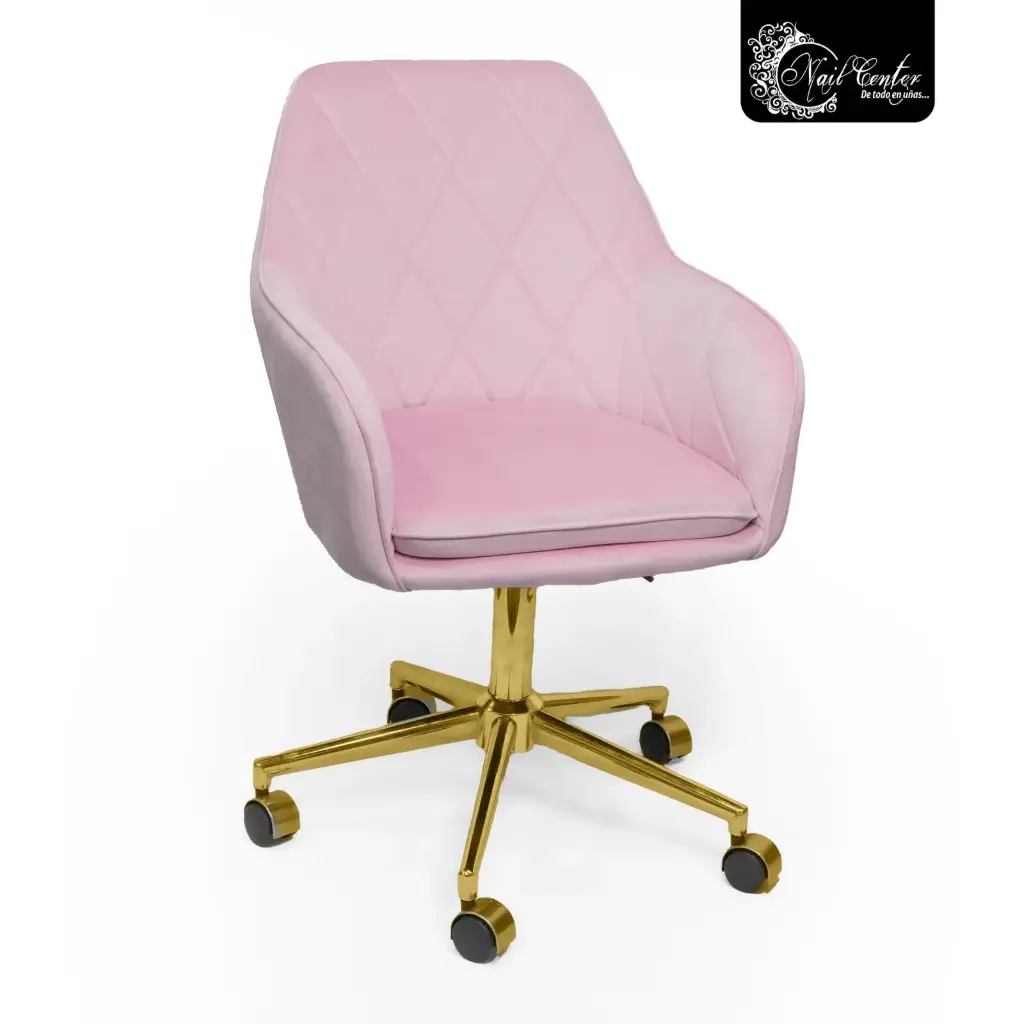 SILLA STUDIO COLOR PINK CON RUEDAS