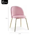 SILLA VELVET COLOR PINK FIJA