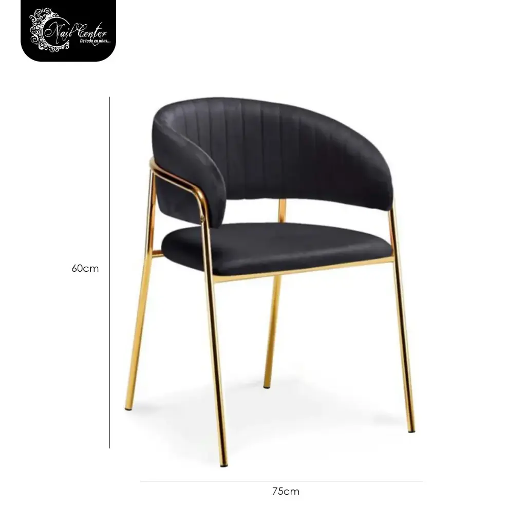 SILLA AURA COLOR BLACK FIJA