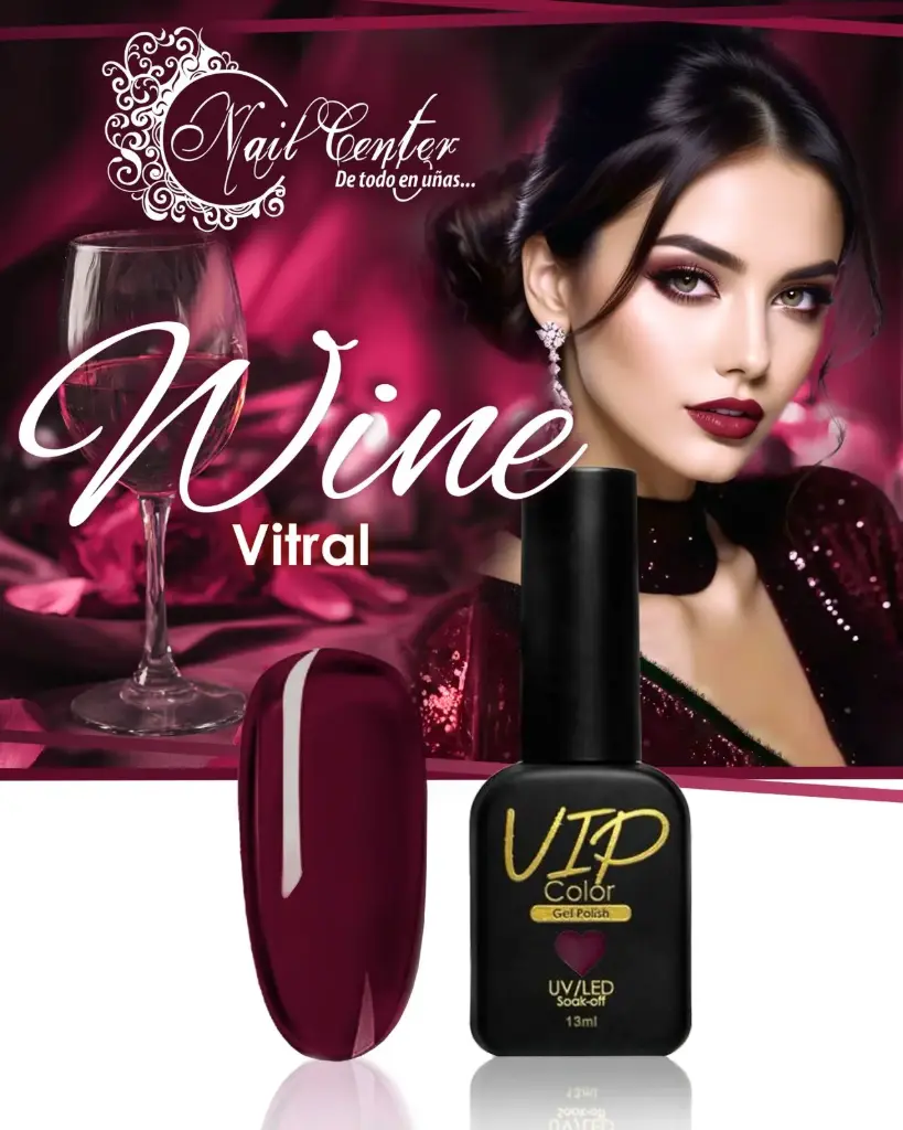 GEL VIP COLOR VITRAL WINE 13ML