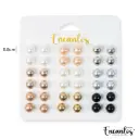ENCANTOS PACK DE ARETES PERLITAS 18 PARES MODELO 2