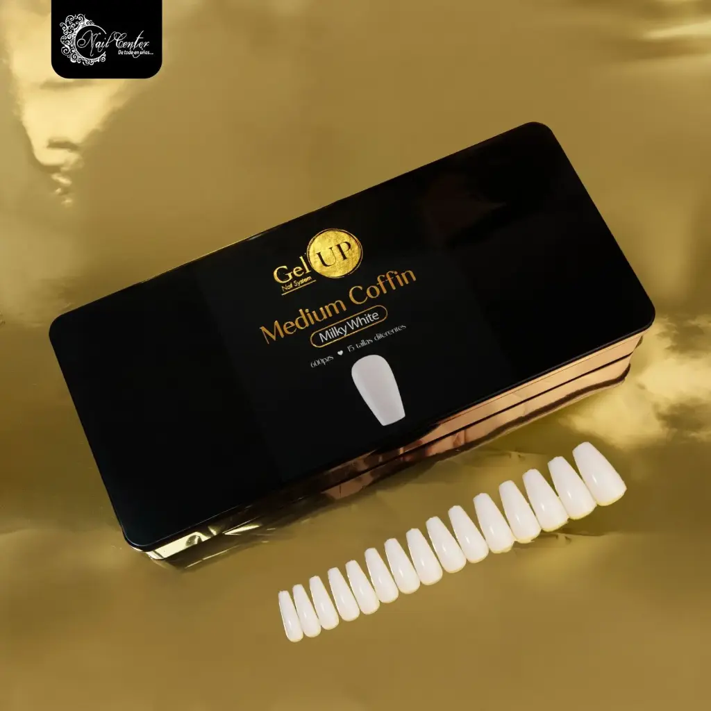TIP GEL UP MEDIUM COFFIN MILKY WHITE
