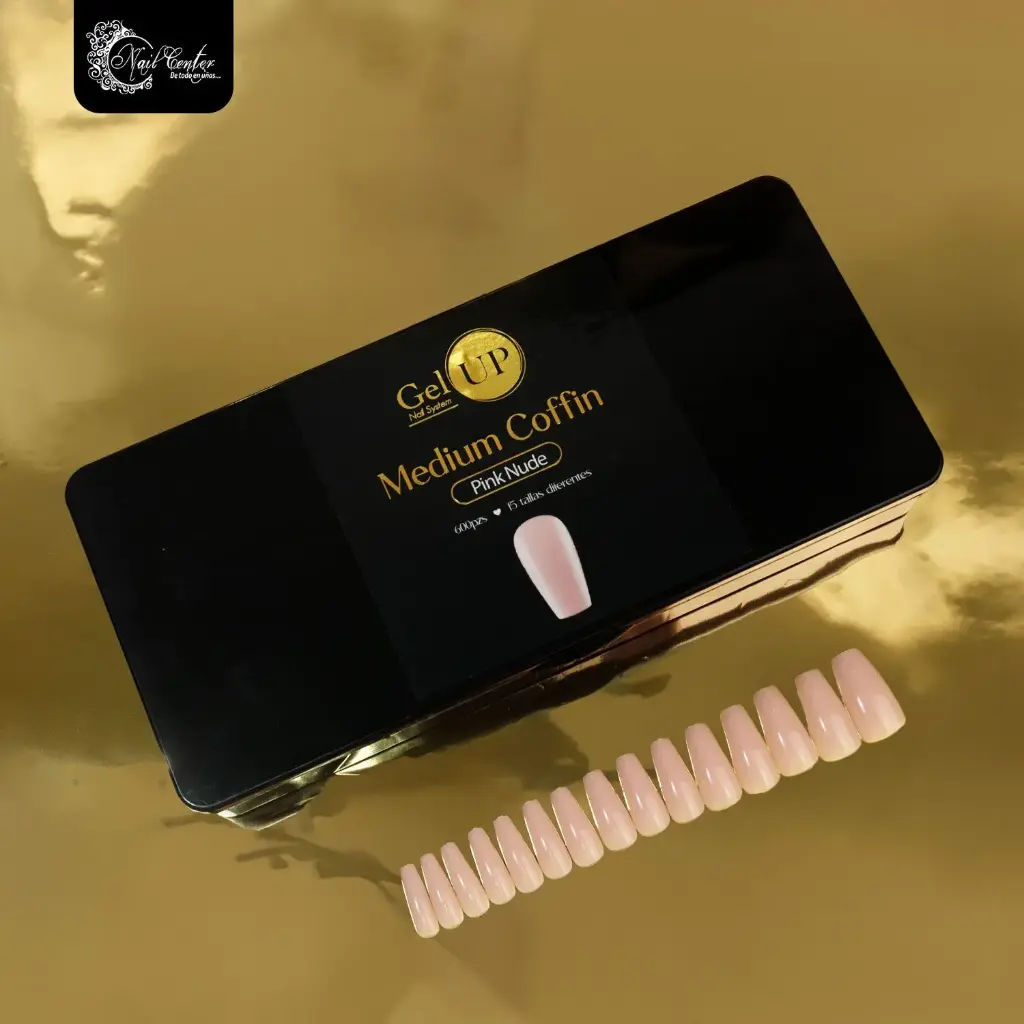 TIP GEL UP MEDIUM COFFIN PINK NUDE