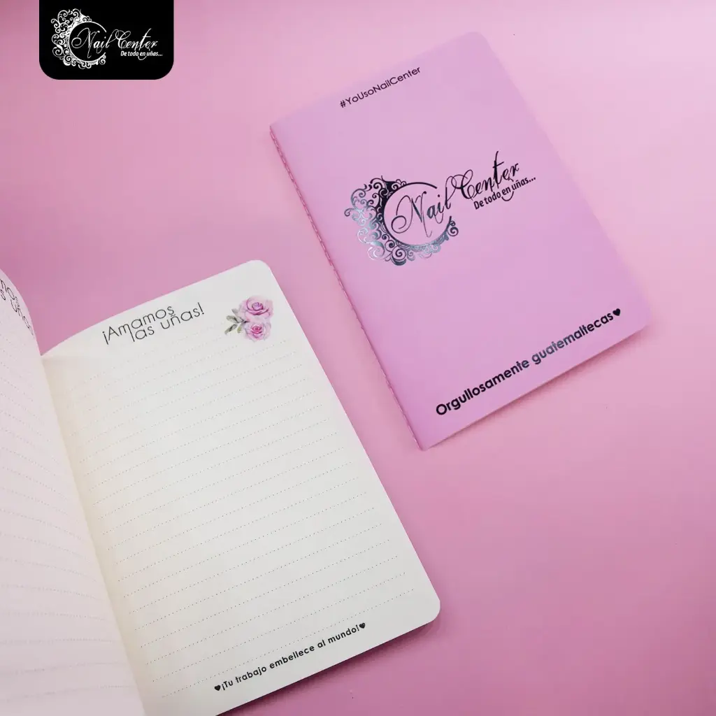LIBRETA NAIL CENTER ROSA LISA