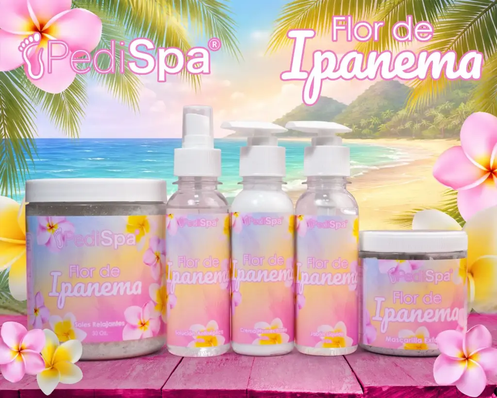 PEDI SPA KIT PEDICURE AROMA FLOR DE IPANEMA 8 ONZAS - 5 PASOS 