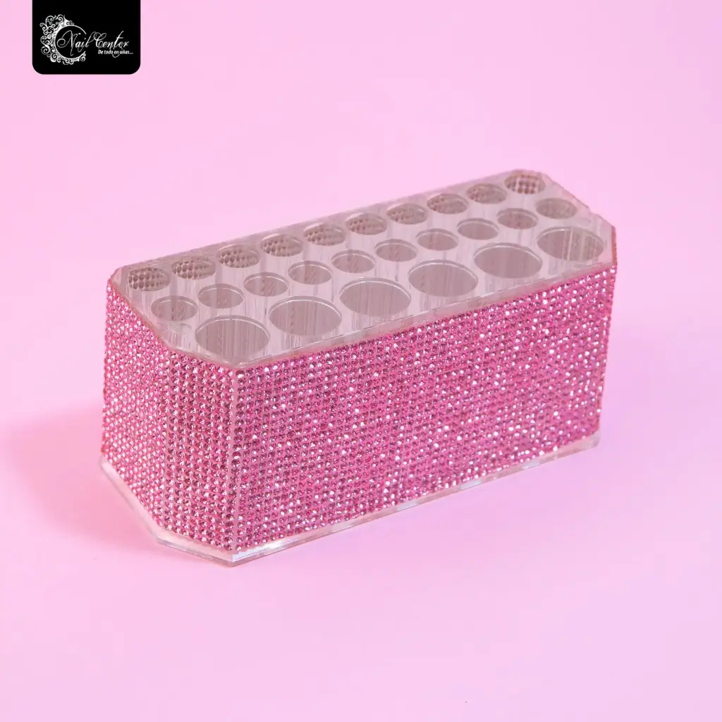 PORTA PINCEL BLING BLING ROSA