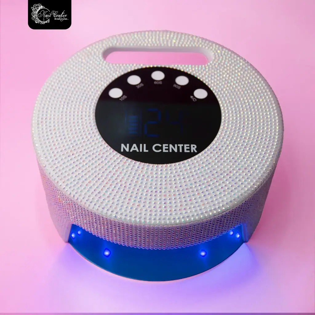 LAMPARA NAIL CENTER INALAMBRICA 54 WATTS CORAZON OPALO BLANCO