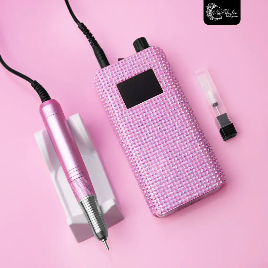 BARRENO NAIL CENTER INALAMBRICO 45 WATTS 40000 RPM OPALO ROSA