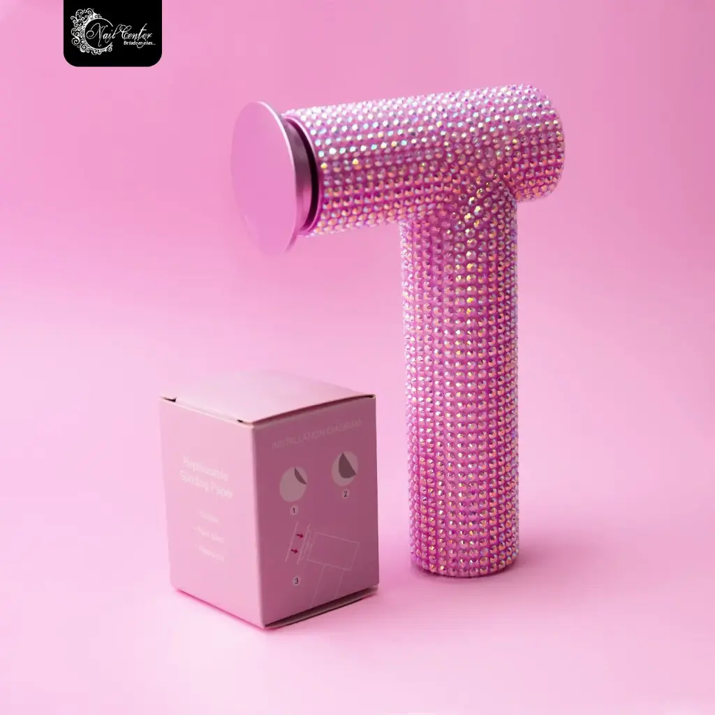 BARRENO NAIL CENTER PEDICURA INALAMBRICO 60 WATTS OPALO ROSA