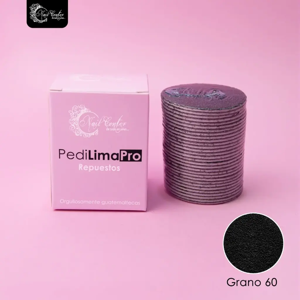 CAJA REPUESTO PARA PEDICURA GRANO 60 EXTRA GRUESO 30 PIEZAS